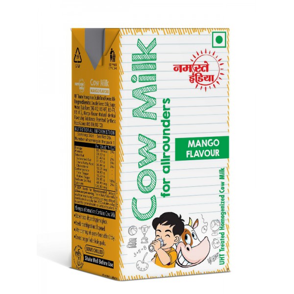 Namaste India Cow Milk - Mango Flavour