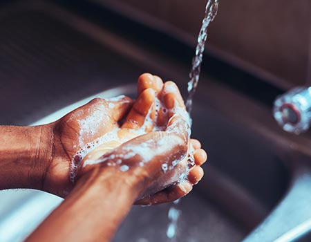 Coronavirus precautions wash hands